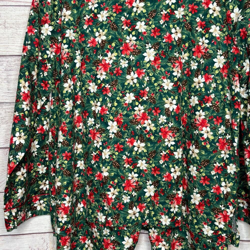 Charter Club Printed Cotton Flannel Holiday Christmas Pajama Set New Size Large - Picture 11 of 15